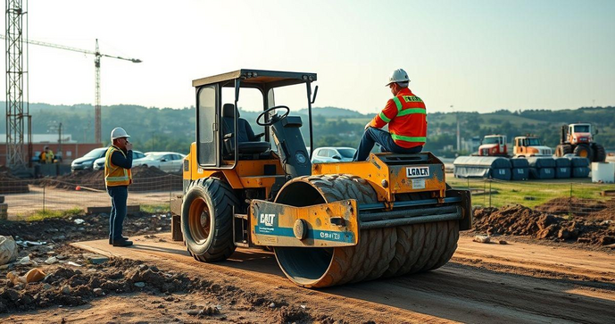 Locação de rolo compactador pé de carneiro para obras Locação de rolo compactador pé de carneiro para obras